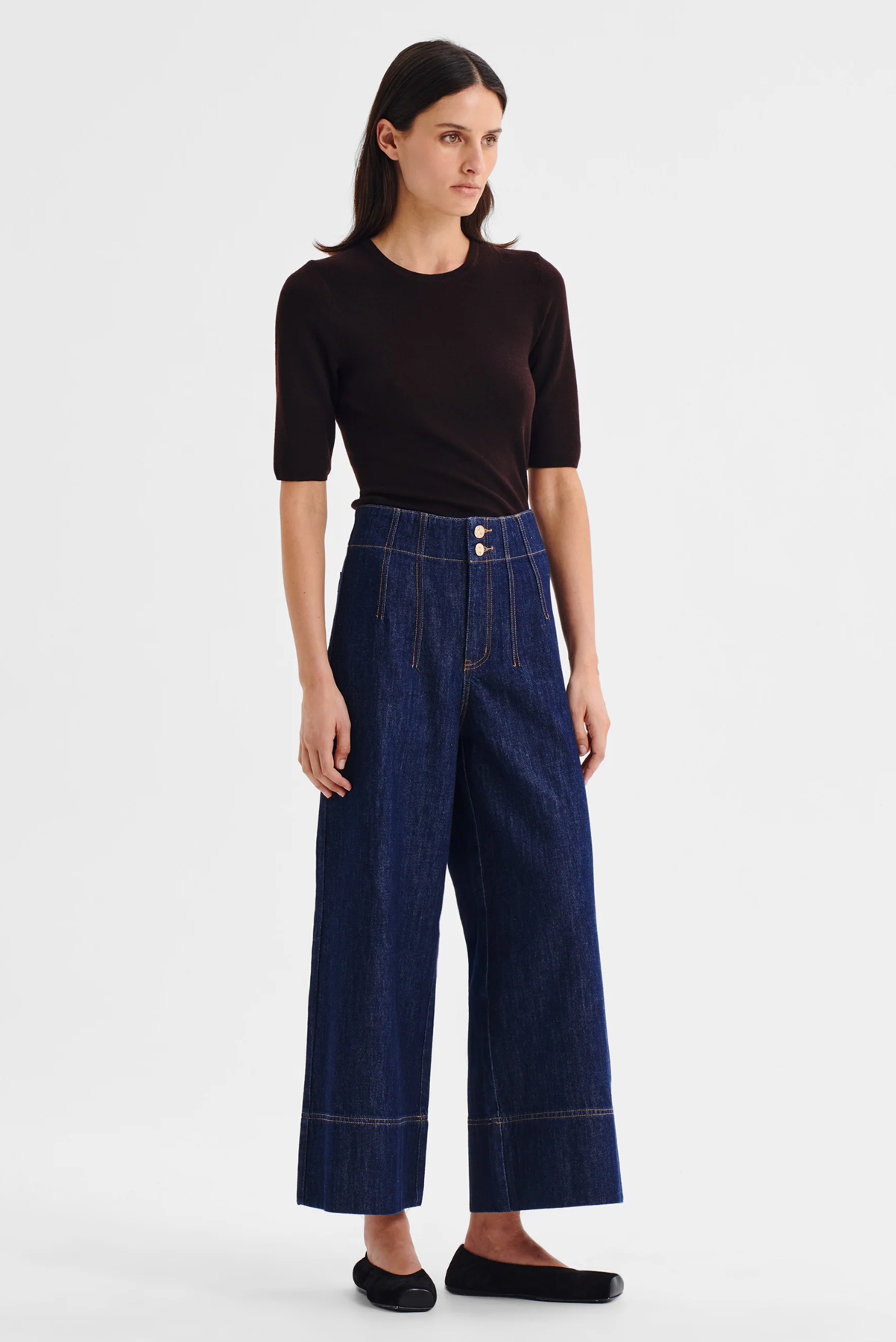 PIERROT CROP DENIM JEAN
