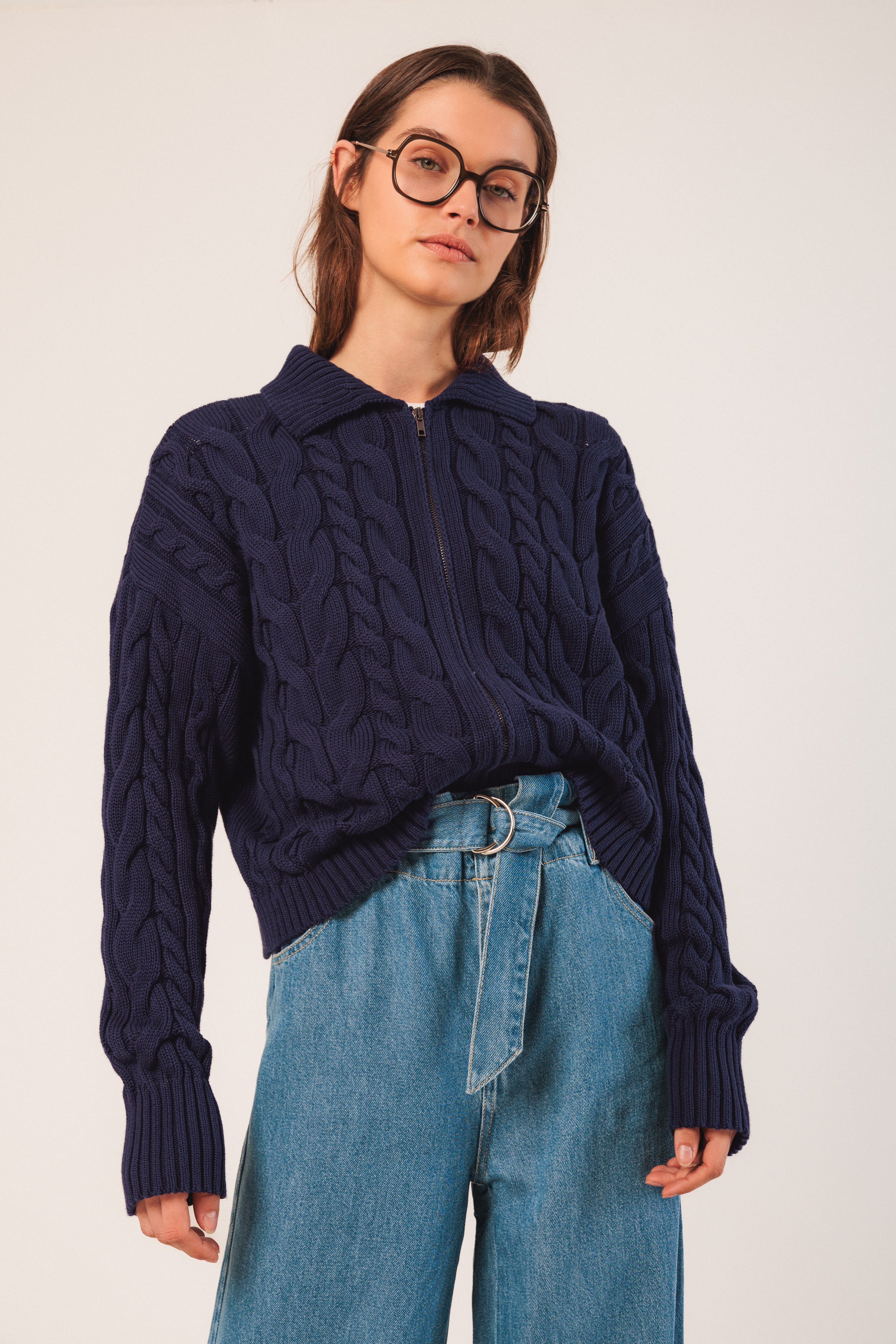 KELLY ZIP CARDIGAN