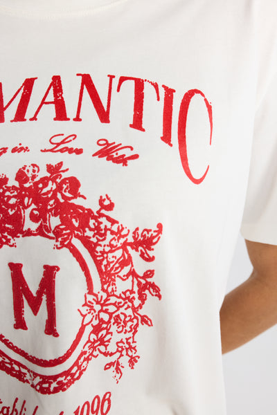 INK ROMANCE TEE HIRT SHORT SLEEVE CREW NECK WHITE PINK GRAPHIC PRINT RED GRAPHIC ROMANTIC GRAPHIC FLORAL GRAPHIC FRONT PRINT ROMANTIC THEME SOFT FEEL LIGHTWEIGHT COMFORTABLE BREATHABLE COTTON FEEL RELAXED FIT OVERSIZED FIT CASUAL EVERYDAY WEAR SUMMER ESSENTIAL WARDROBE STAPLE VERSATILE EASY TO STYLE MINIMALIST CLASSIC TIMELESS STREET STYLE GRAPHIC TEE STATEMENT TOP CREW NECKLINE SHORT SLEEVES SOFT TOUCH FABRIC WHITE PINK