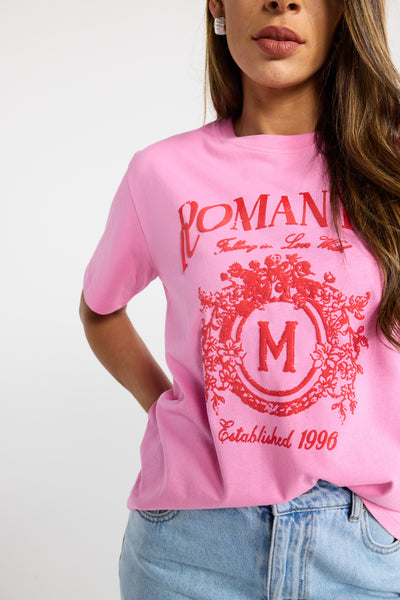 INK ROMANCE TEE HIRT SHORT SLEEVE CREW NECK WHITE PINK GRAPHIC PRINT RED GRAPHIC ROMANTIC GRAPHIC FLORAL GRAPHIC FRONT PRINT ROMANTIC THEME SOFT FEEL LIGHTWEIGHT COMFORTABLE BREATHABLE COTTON FEEL RELAXED FIT OVERSIZED FIT CASUAL EVERYDAY WEAR SUMMER ESSENTIAL WARDROBE STAPLE VERSATILE EASY TO STYLE MINIMALIST CLASSIC TIMELESS STREET STYLE GRAPHIC TEE STATEMENT TOP CREW NECKLINE SHORT SLEEVES SOFT TOUCH FABRIC WHITE PINK