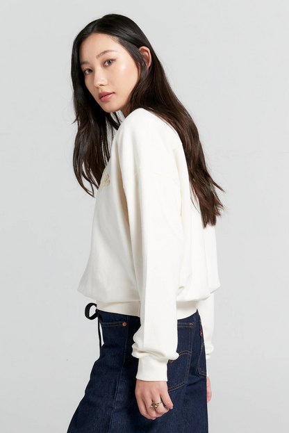 RUNAWAY COLLEGE ORGANIC COTTON CREWNECK SWEATSHIRT