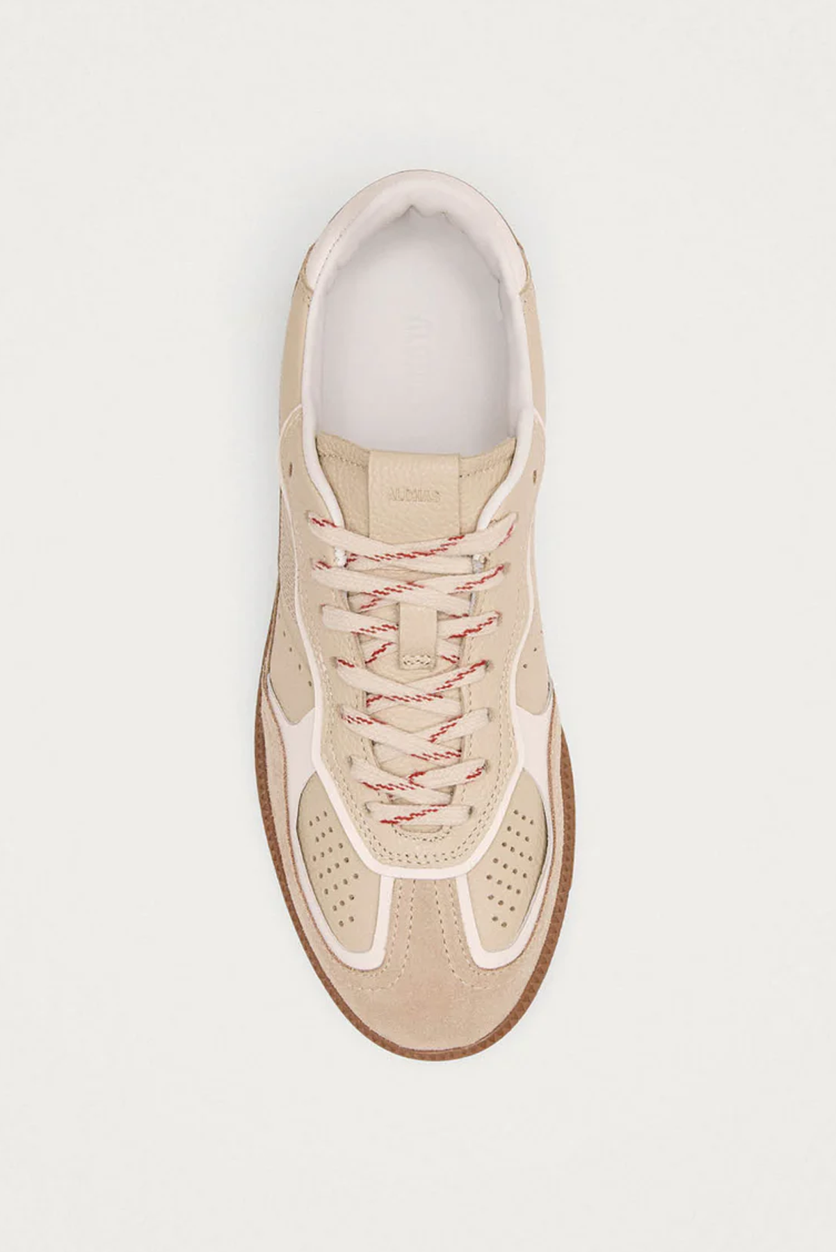 TB. 490 RIFE GRAIN CREAM LEATHER SNEAKERS