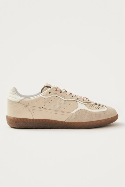 TB. 490 RIFE GRAIN CREAM LEATHER SNEAKERS
