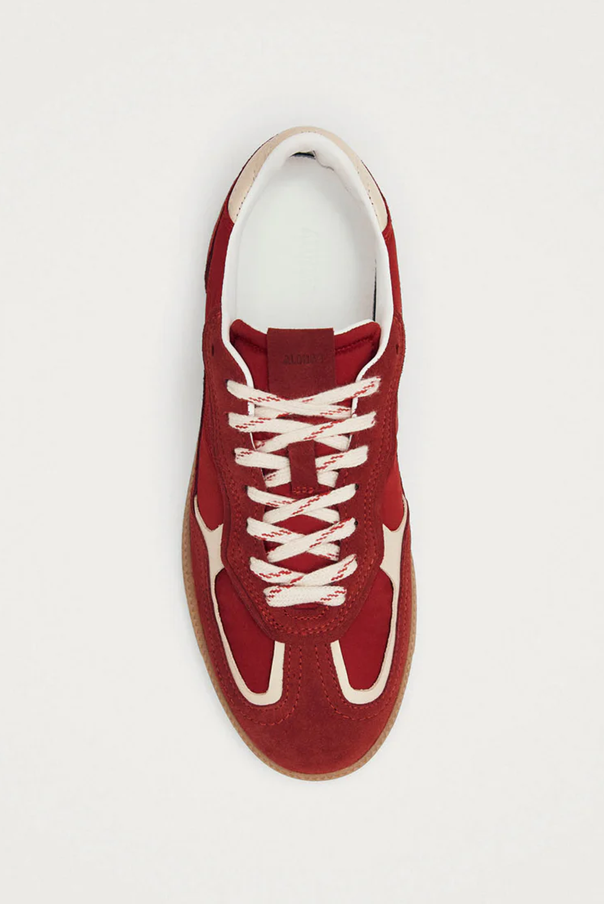 TB. 490 RIFE SHEEN RED LEATHER SNEAKERS