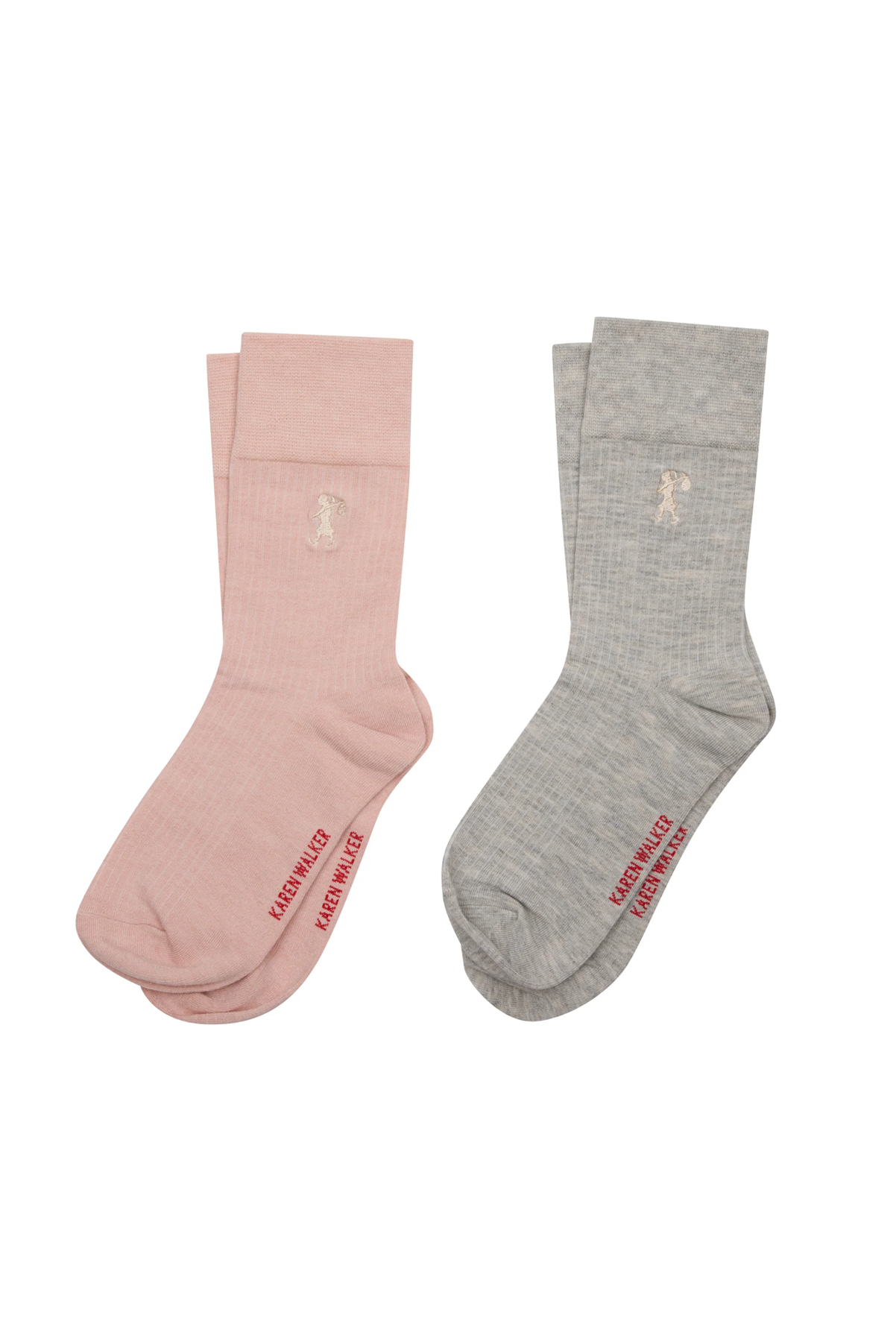 RUNAWAY EMBROIDERED SOCKS 2 PACK