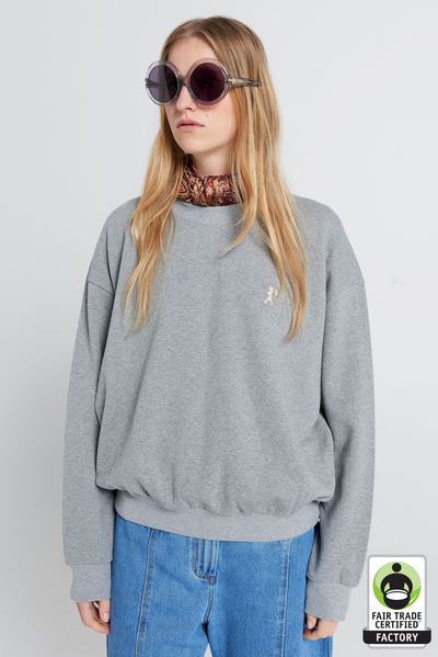 RUNAWAY GIRL ORGANIC COTTON CREWNECK SWEATSHIRT