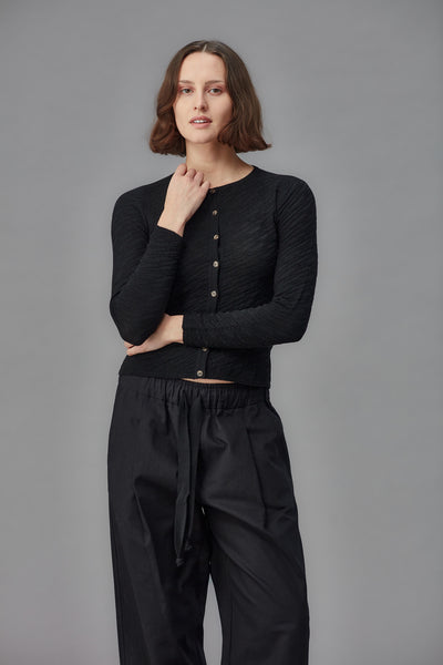 MERINO SLATCH CARDIGAN