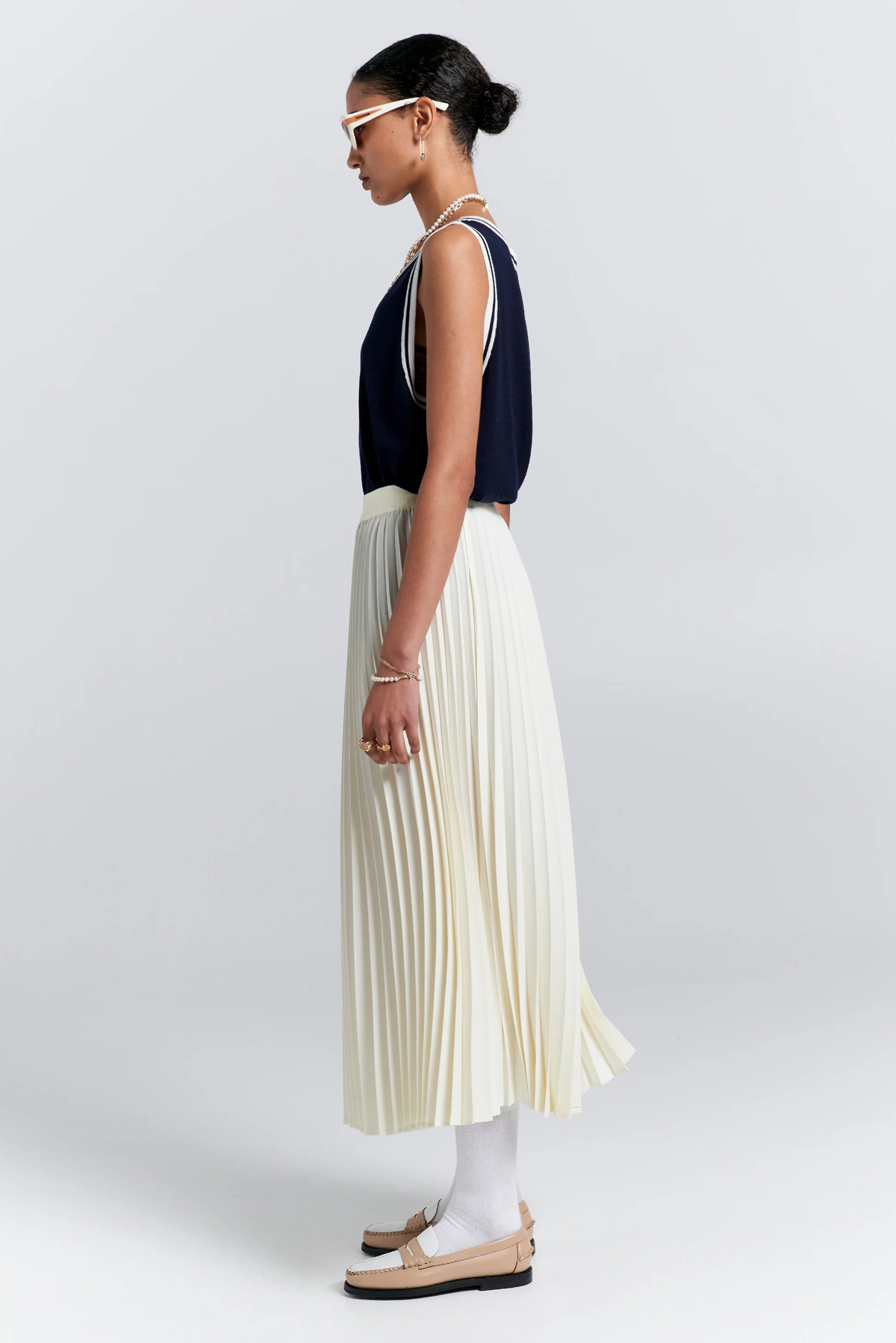 SUNRAY PLEATED SKIRT