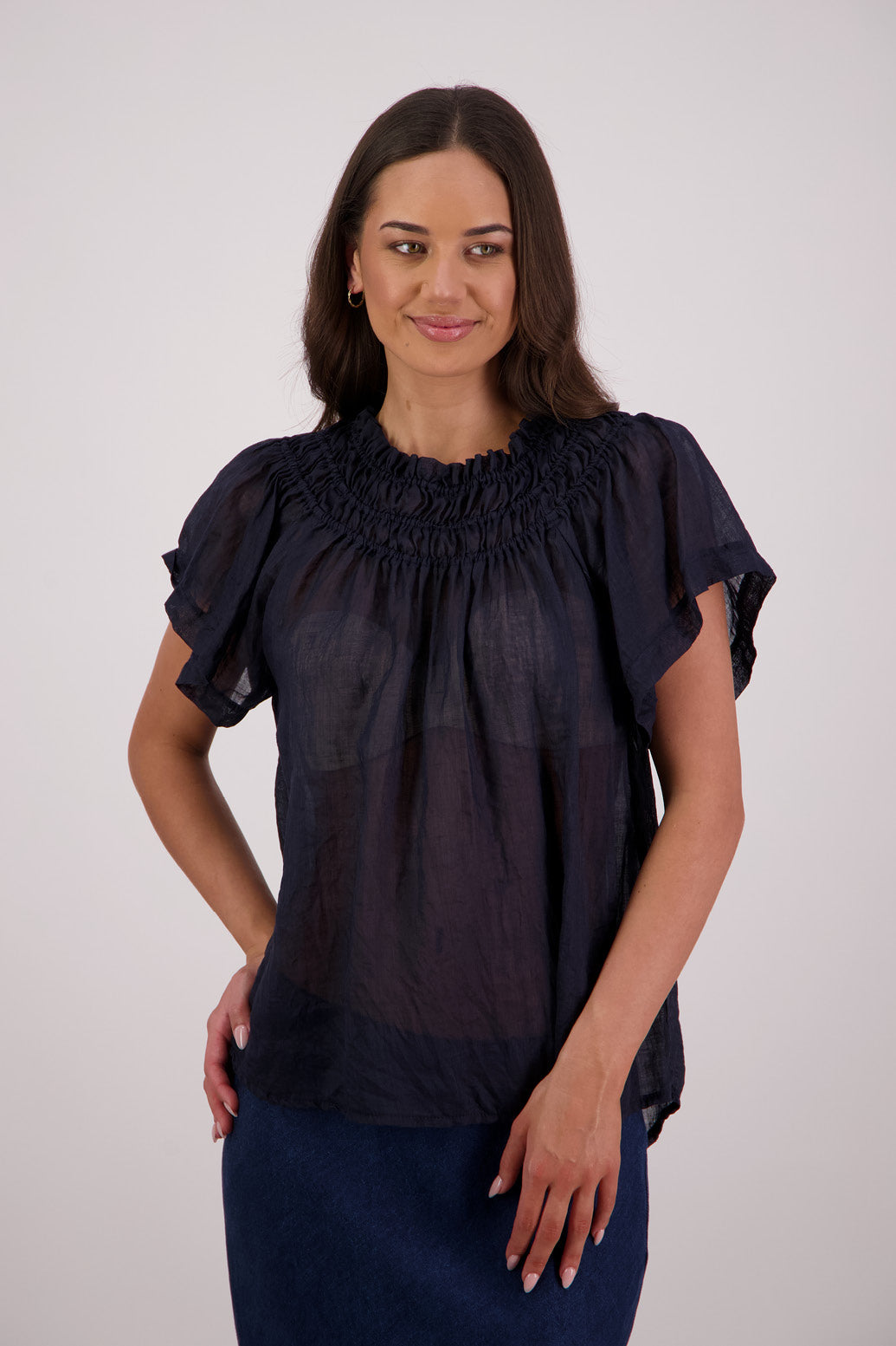 BRIARWOOD SALLY TOP INK PINK