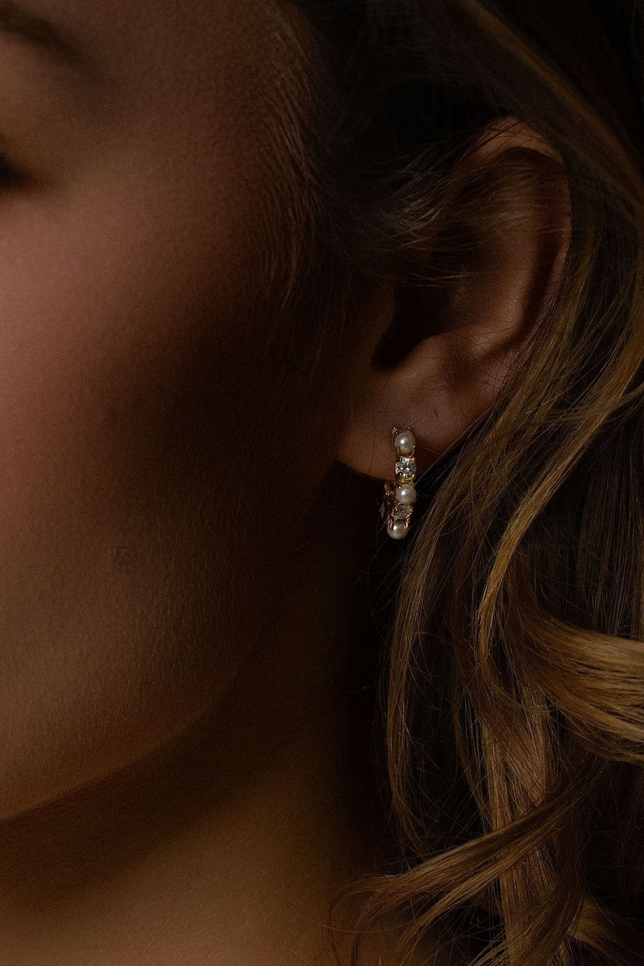 Pearla Hoop Earrings