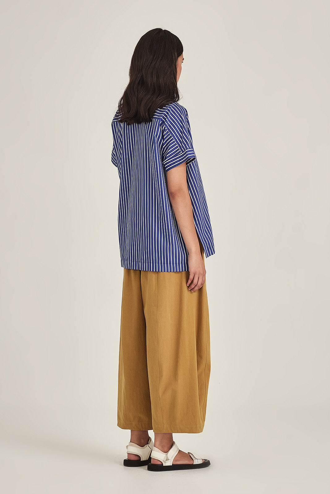 SILLS HARRIET BARREL PANT COTTON CROPPED PANT