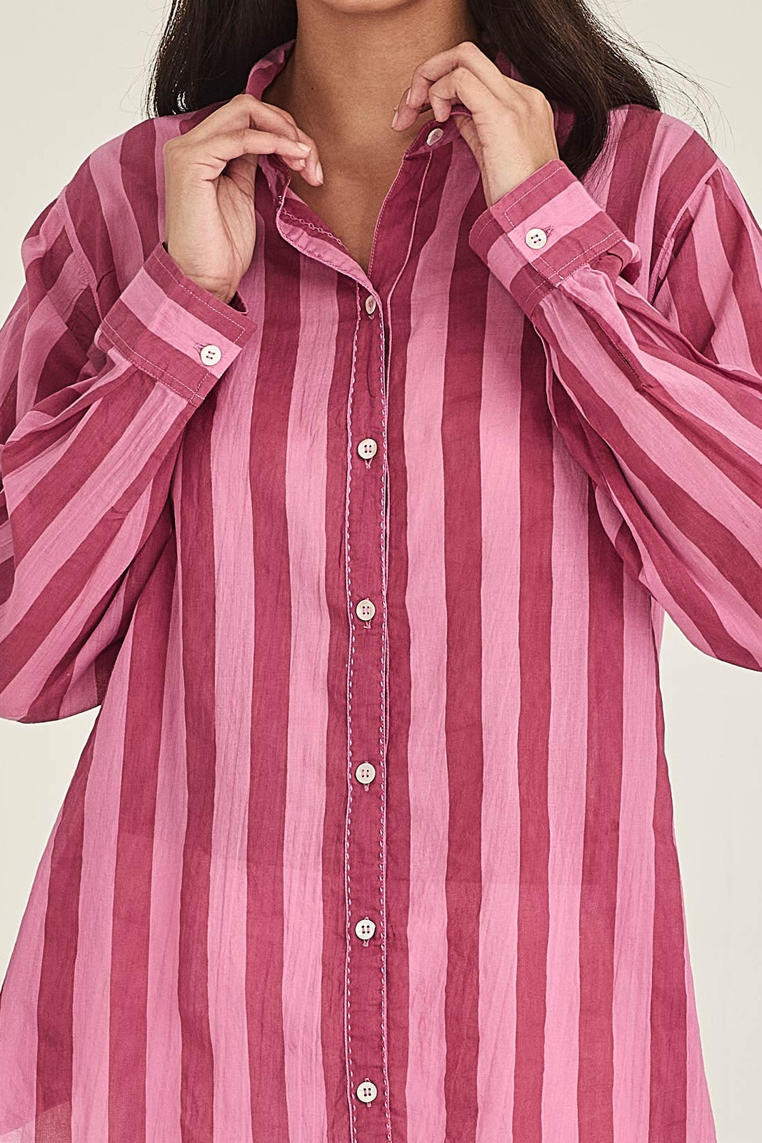 SILLS POSITANO RED & PINK SHIRT