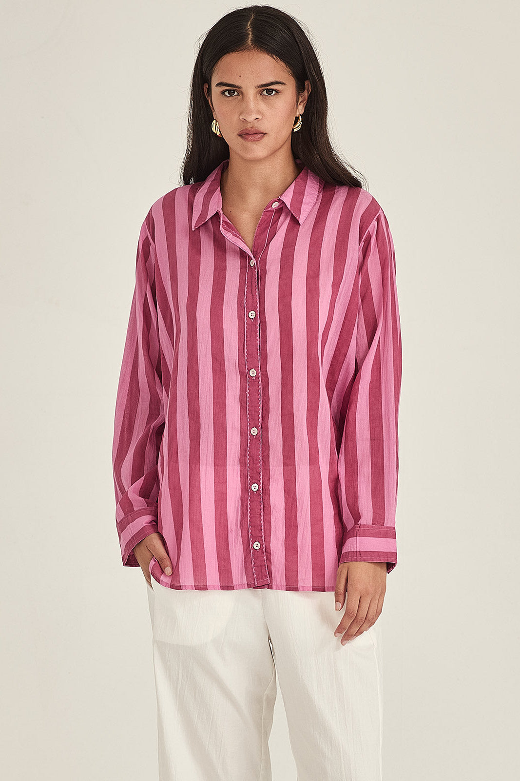 SILLS POSITANO RED & PINK SHIRT