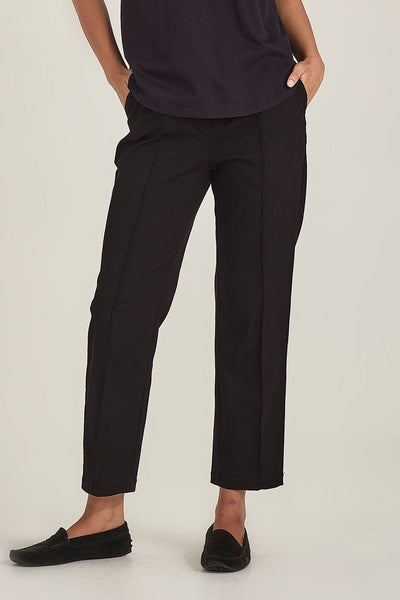 SILLS AUDREY CIGARETTE PANT NAVY RAYON STRETCH PANT