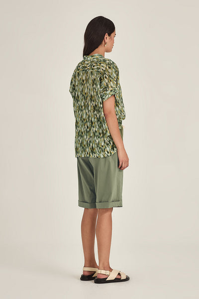 SILLS MACY SHORTS KHAKI WITH CREAM DRAWSTRING