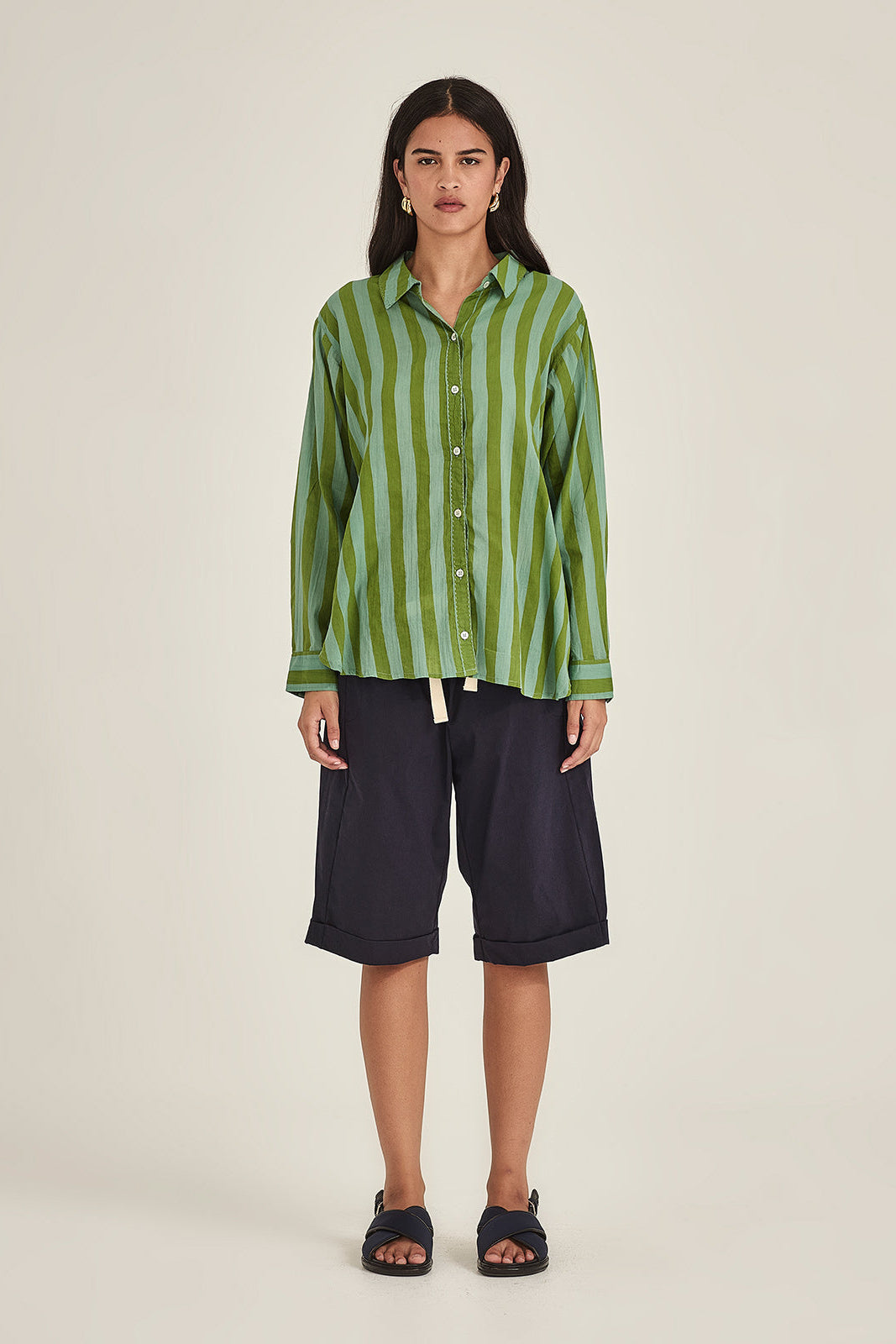 SILLS MACY SHORTS NAVY WITH CREAM DRAWSTRING