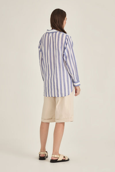 SILLS MACY SHORTS STONE WITH CREAM DRAWSTRING