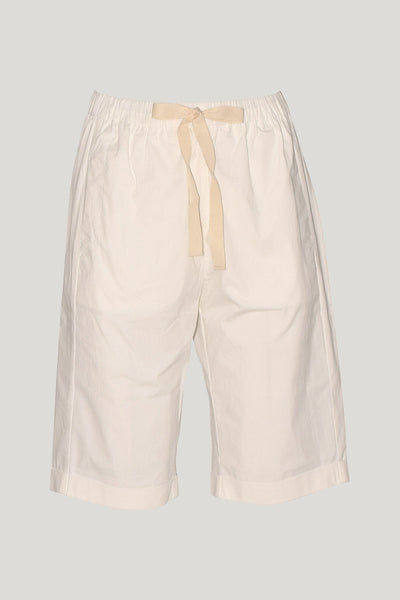 SILLS MACY SHORTS WHITE WITH CREAM DRAWSTRING