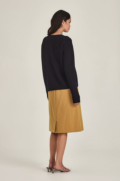 SILLS LEAH STRAIGHT SKIRT COTTON MIDI MINI SKIRT