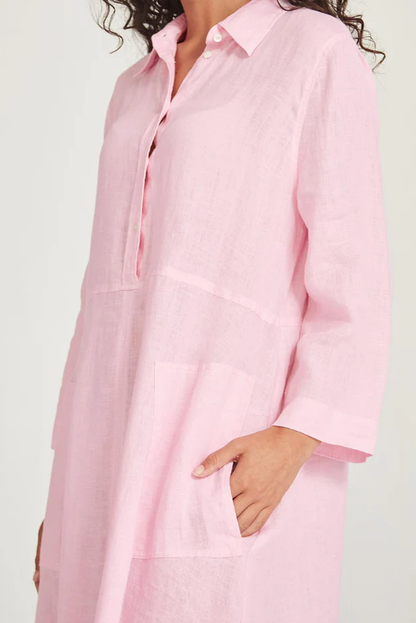 SOFIA LINEN SHIRTDRESS