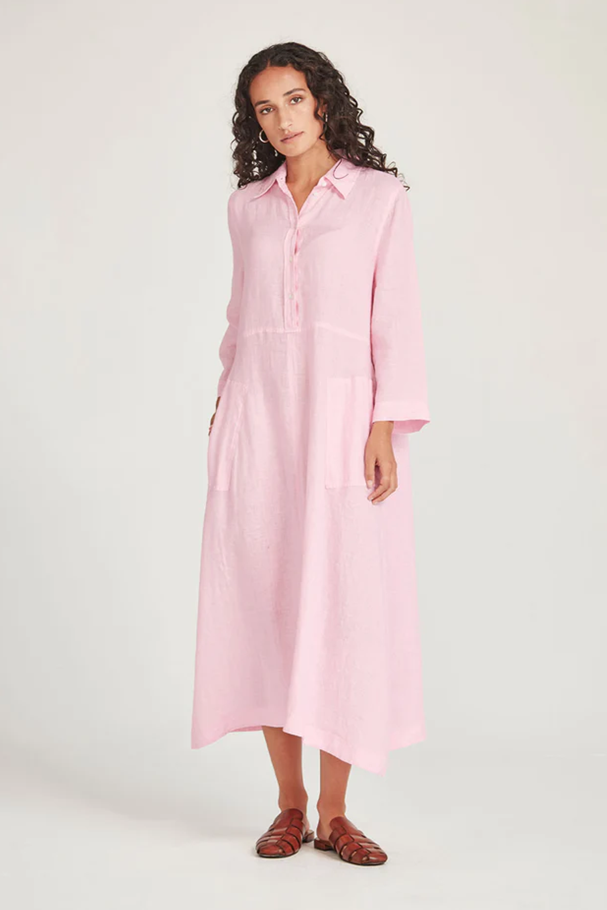 SOFIA LINEN SHIRTDRESS