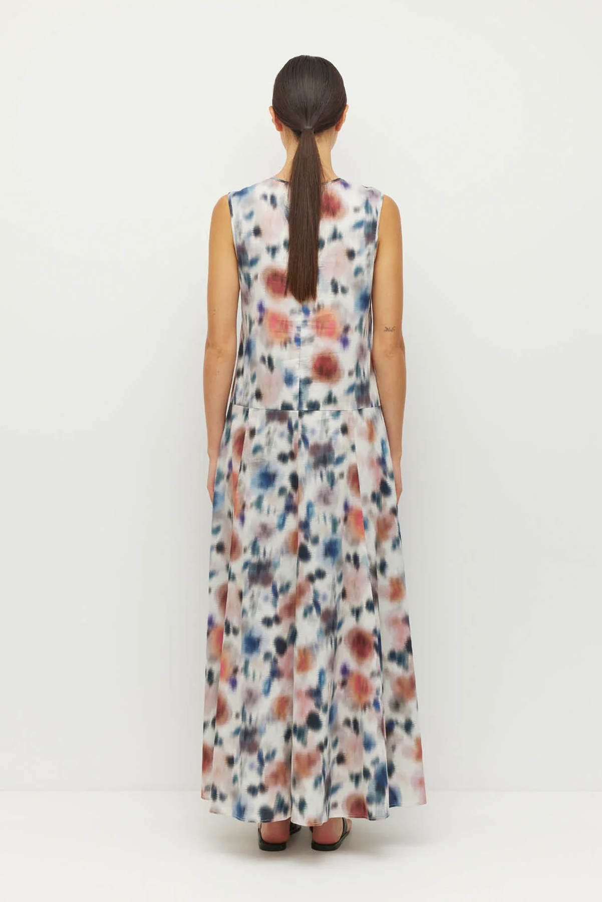 JULIETTE HOGAN SYMI DRESS COTTON FLORAL MAXI DRESS