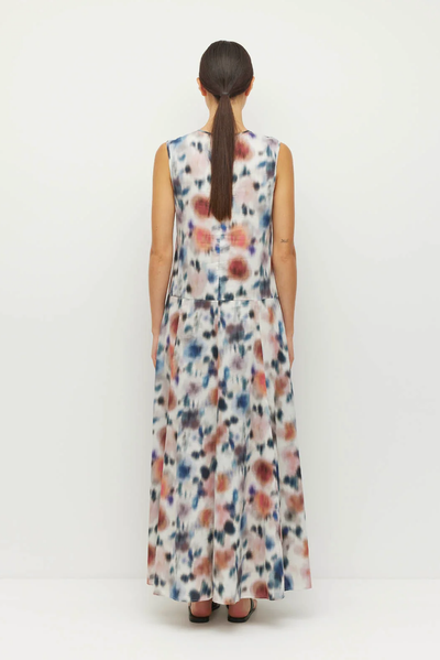 JULIETTE HOGAN SYMI DRESS COTTON FLORAL MAXI DRESS