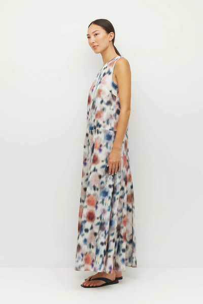 JULIETTE HOGAN SYMI DRESS COTTON FLORAL MAXI DRESS