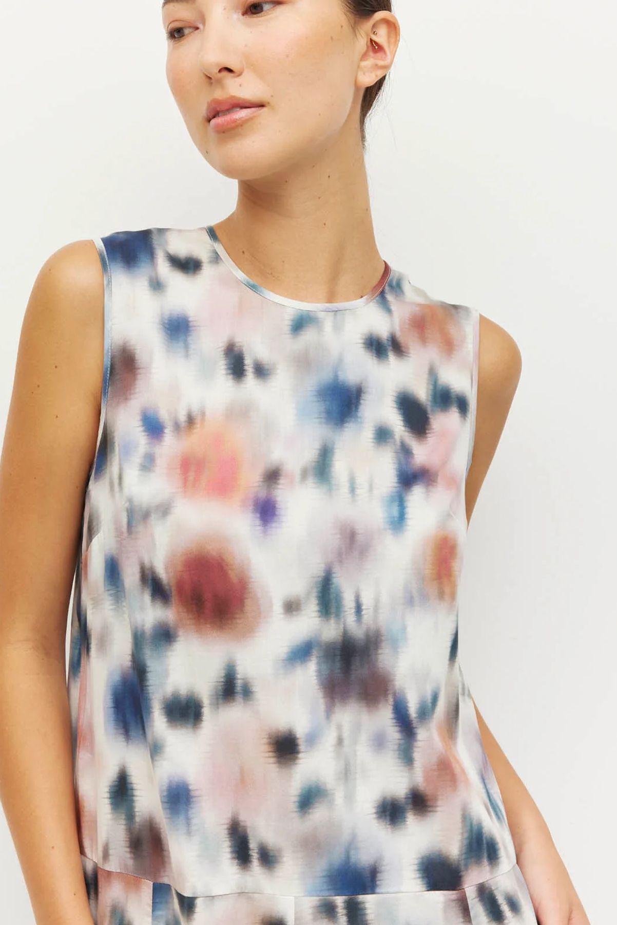 JULIETTE HOGAN SYMI DRESS COTTON FLORAL MAXI DRESS