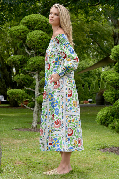 SHIRRED OF MOUTH DRESS