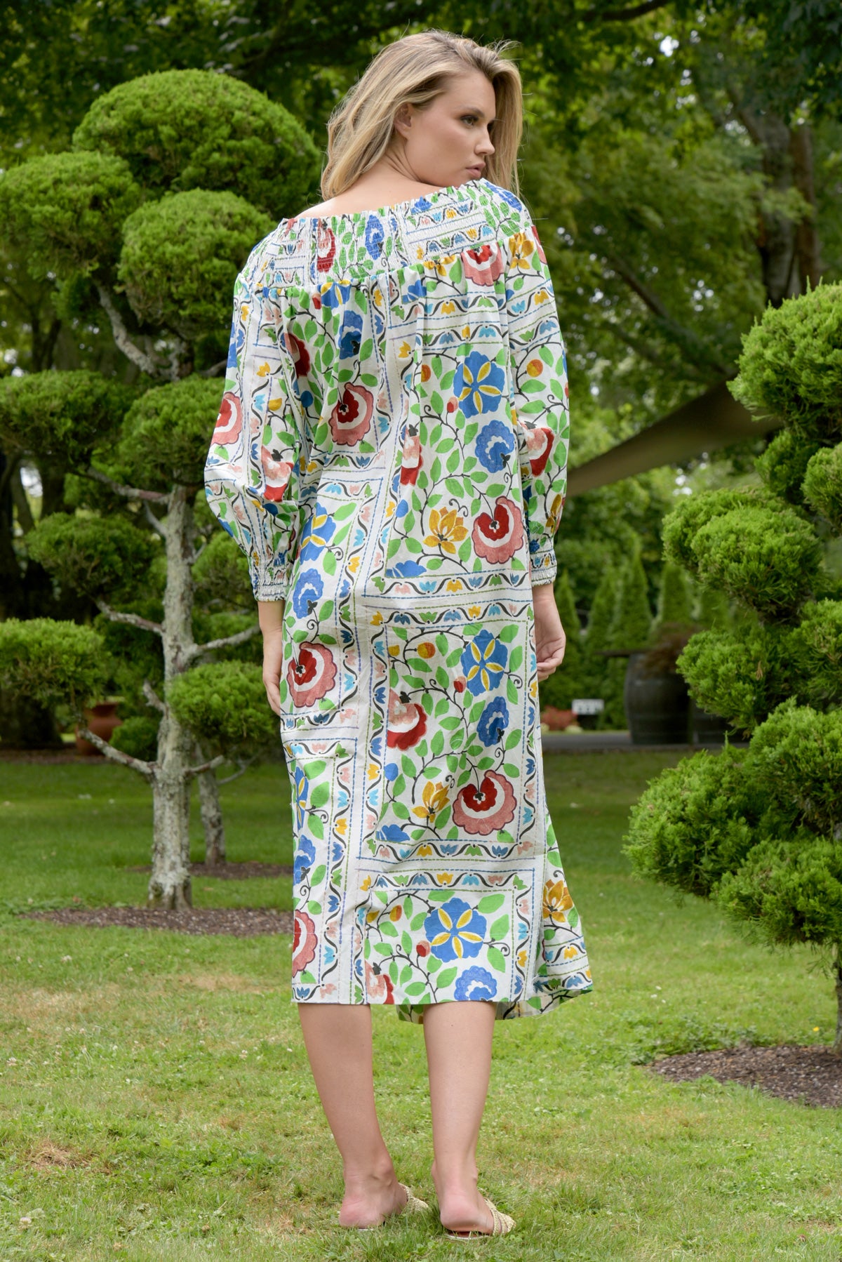 SHIRRED OF MOUTH DRESS