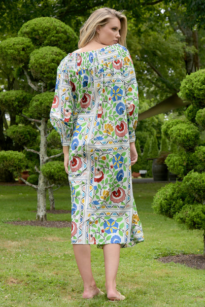 SHIRRED OF MOUTH DRESS