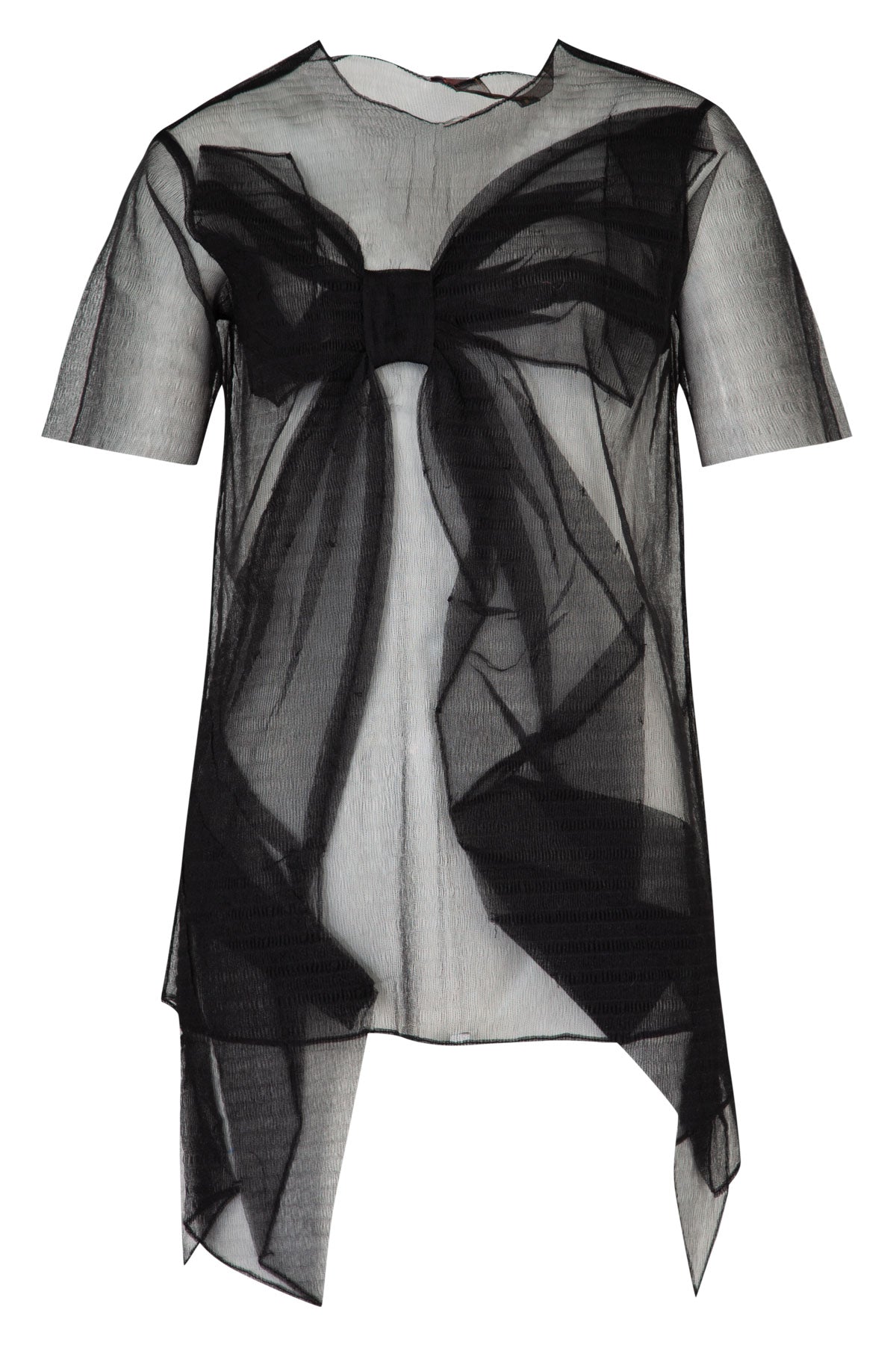 TRELISE COOPER THATS HOW WE BOW TOP BLACK SHEER TEE