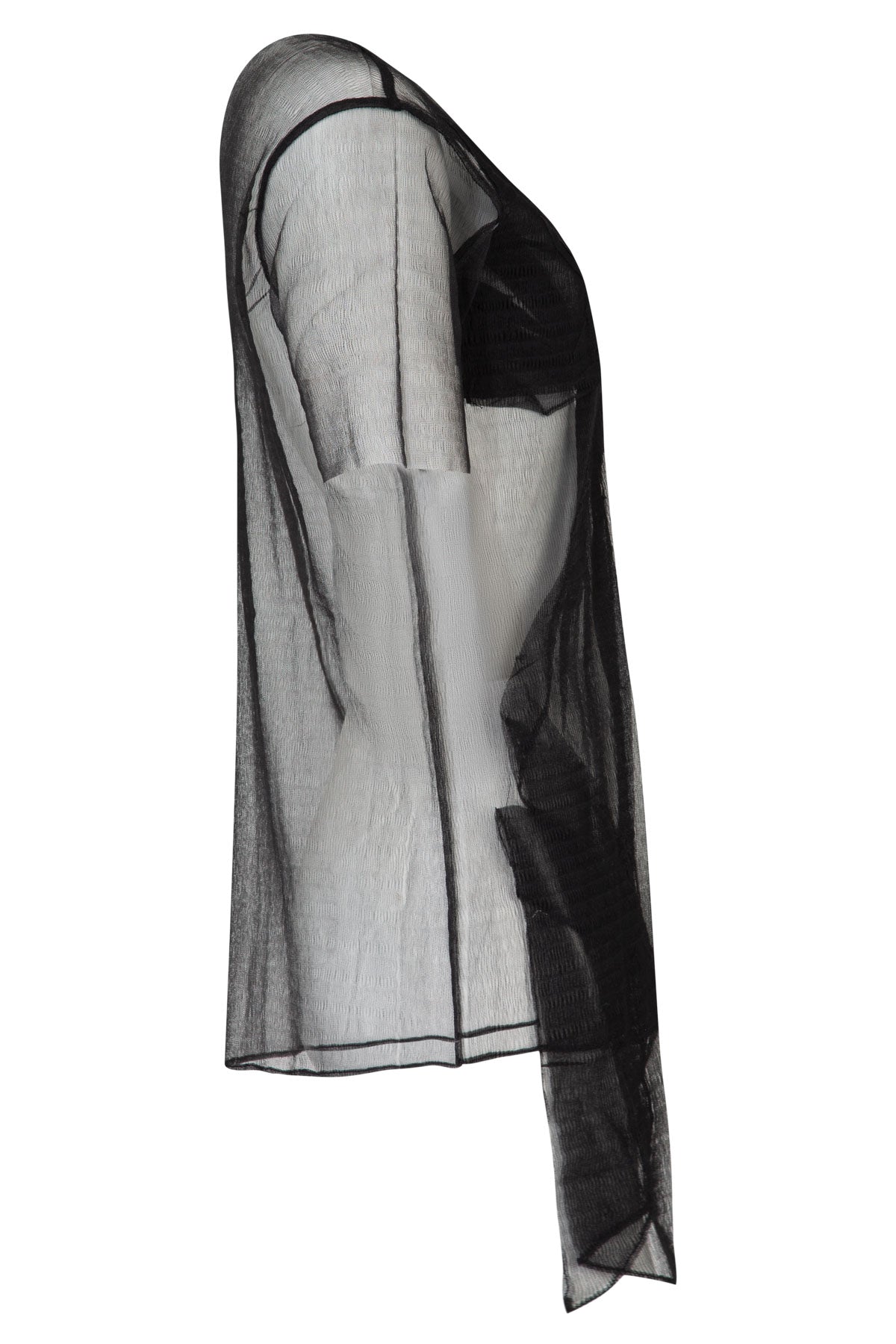 TRELISE COOPER THATS HOW WE BOW TOP BLACK SHEER TEE