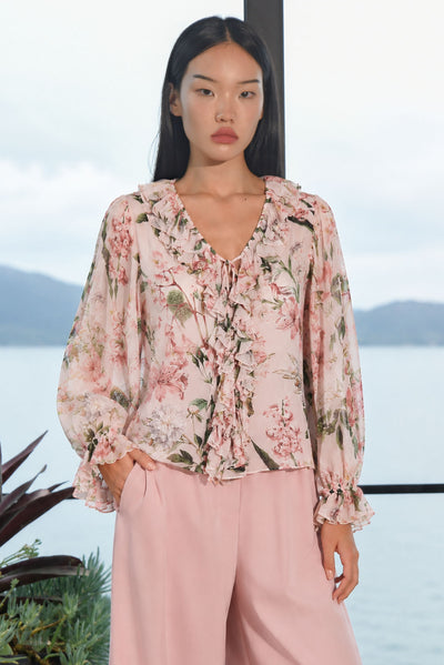 TRELISE COOPER RUFFLE MY LOVE BLOUSE