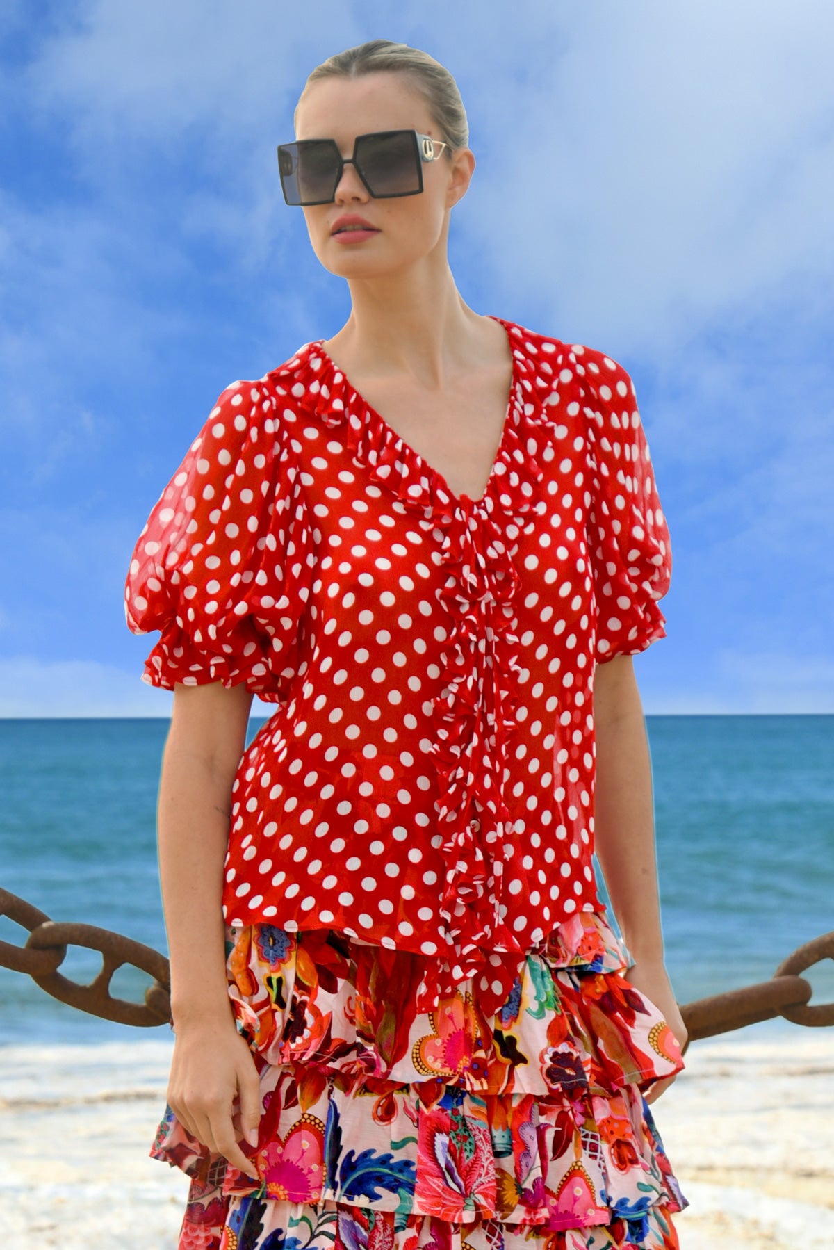 RUFFLE MY LOVE BLOUSE