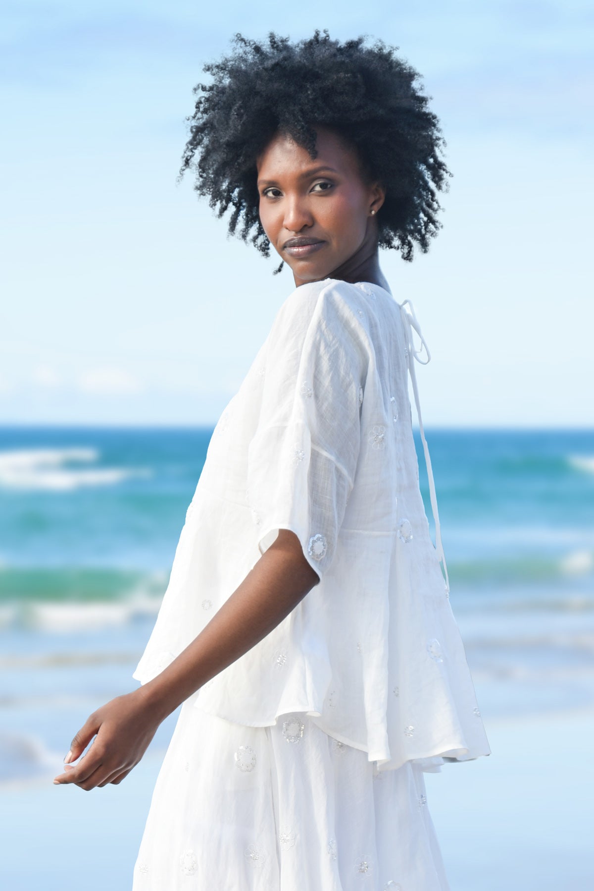 SAY A LITTLE FLARE TOP