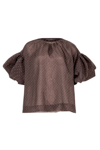 A PROBLEM SHEERED BLOUSE
