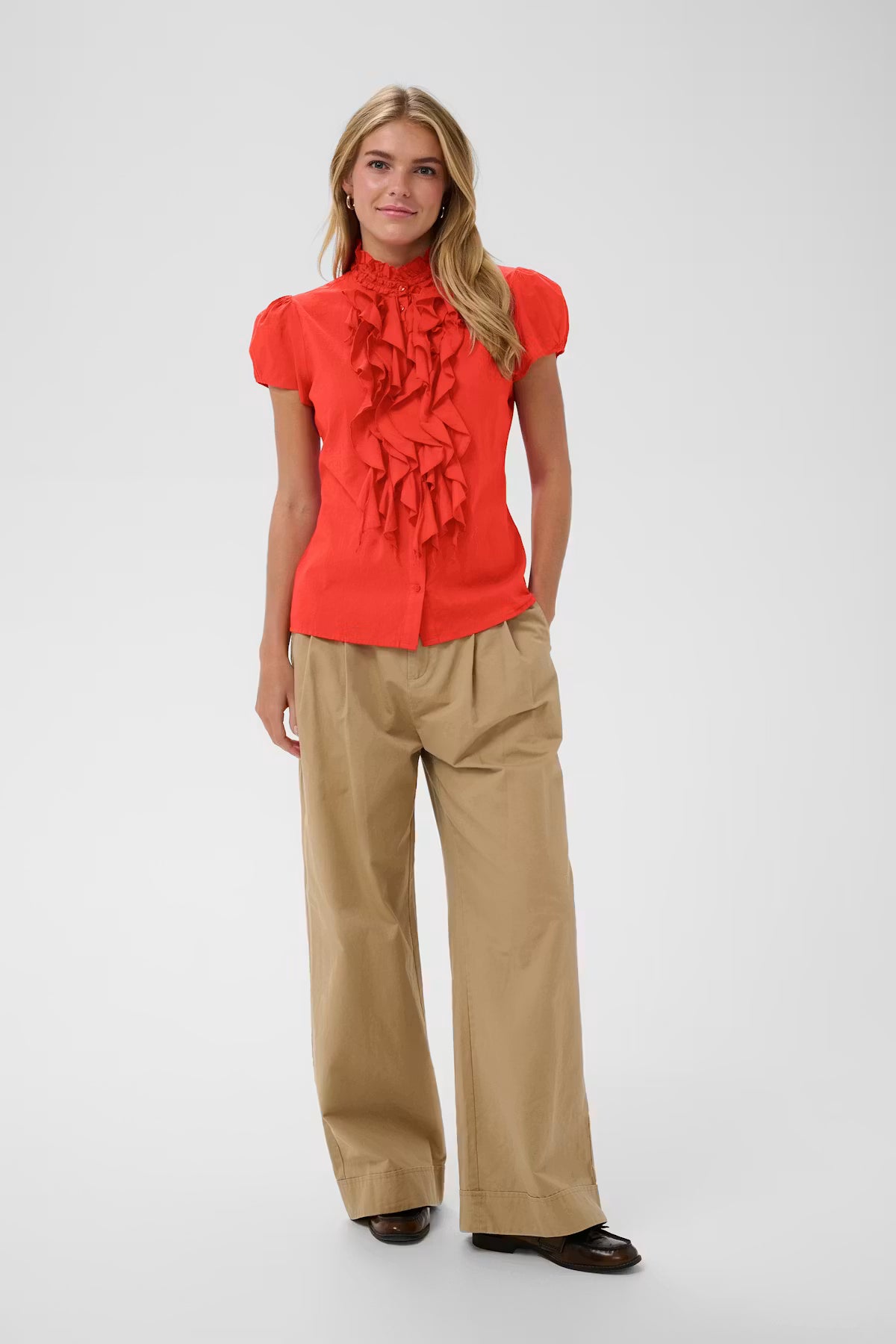 ST TROPEZ TILLI SS SHIRT TILLI RUFFLE BLOUSE TILLI TOP WOMENS TOP WOMENS BLOUSE LADIES TOP SHORT SLEEVE TOP RUFFLE TOP HIGH NECK TOP FRILL TOP STATEMENT TOP ELEGANT TOP FEMININE TOP DRESSY TOP SMART CASUAL TOP BUTTON FRONT TOP RUFFLE DETAIL TOP PLEATED RUFFLE TOP LIGHTWEIGHT TOP SUMMER TOP SPRING TOP OCCASION TOP WORKWEAR TOP DINNER TOP PARTY TOP ORANGE TOP PINK TOP VIBRANT TOP PASTEL TOP STYLISH WOMENS CLOTHING FASHION TOP CONTEMPORARY WOMENS FASHION EVERYDAY ELEGANCE CHIC TOP TIMELESS STYLE SOPHISTICATED 