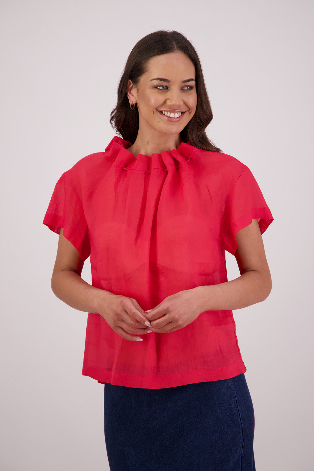 BRIARWOOD TAFFY TOP RAMIE INK PINK YELLOW BLUE NAVY RED RAMIE