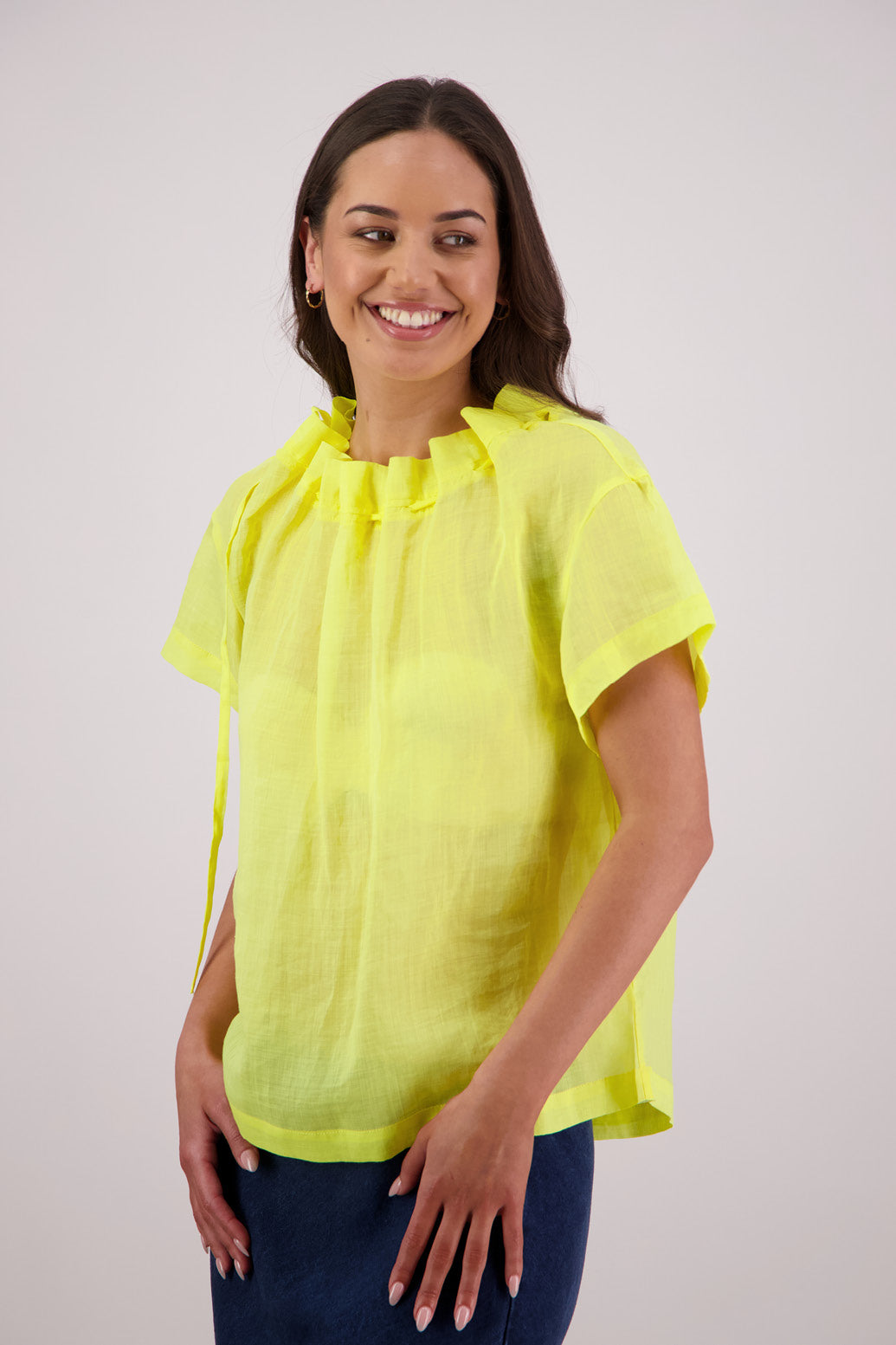 BRIARWOOD TAFFY TOP RAMIE INK PINK YELLOW BLUE NAVY RED RAMIE
