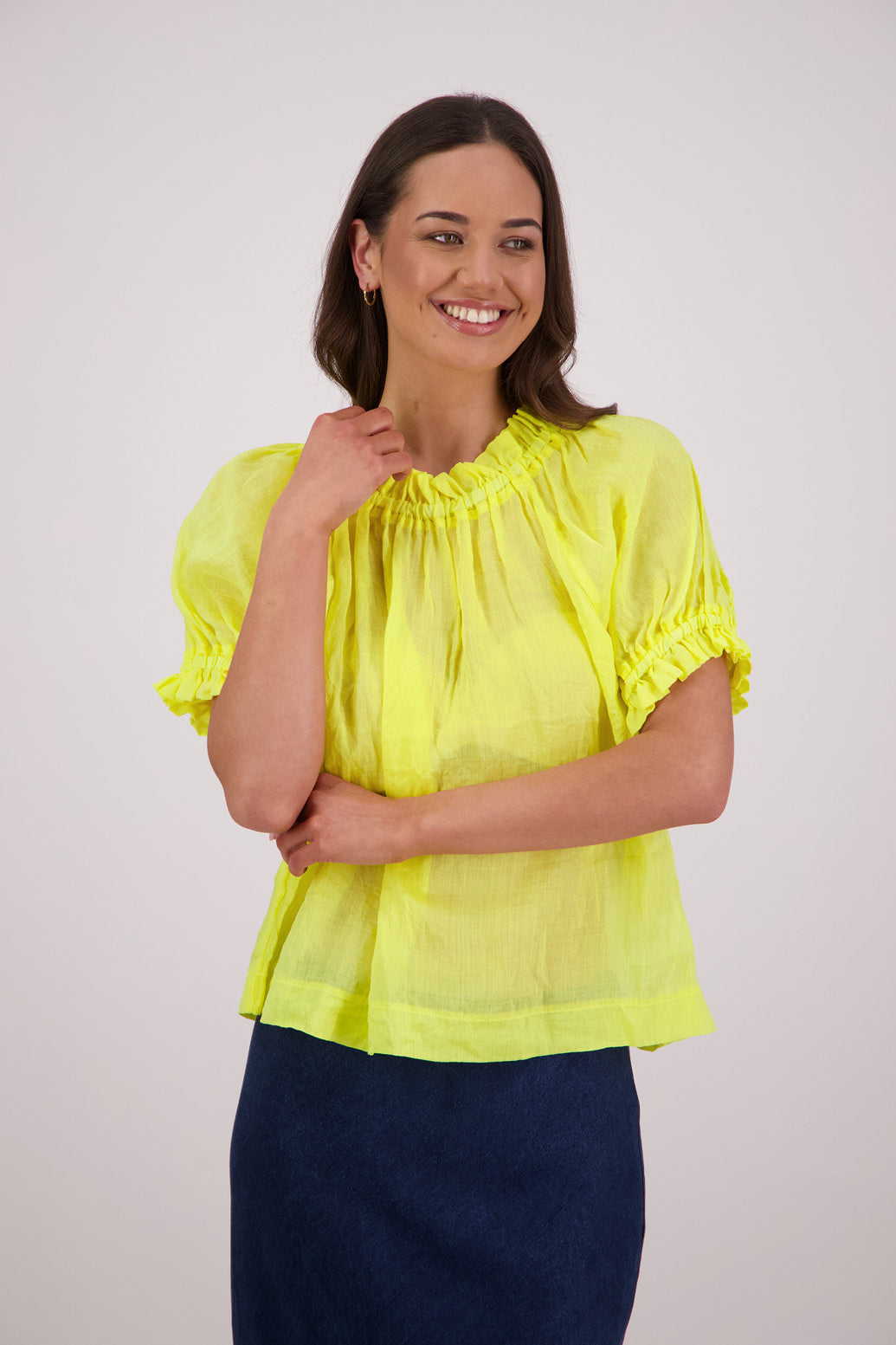 BRIARWOOD TEDDY TOP ROYAL BLUE RED YELLOW