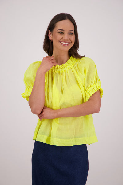 BRIARWOOD TEDDY TOP ROYAL BLUE RED YELLOW