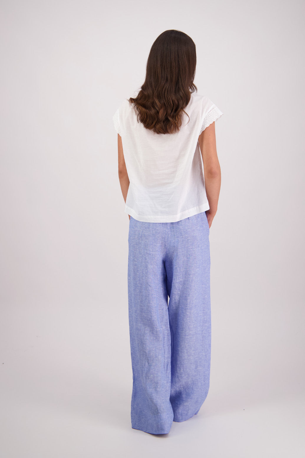 BRIARWOOD TODDY PANT SKY BLUE LINEN PANT