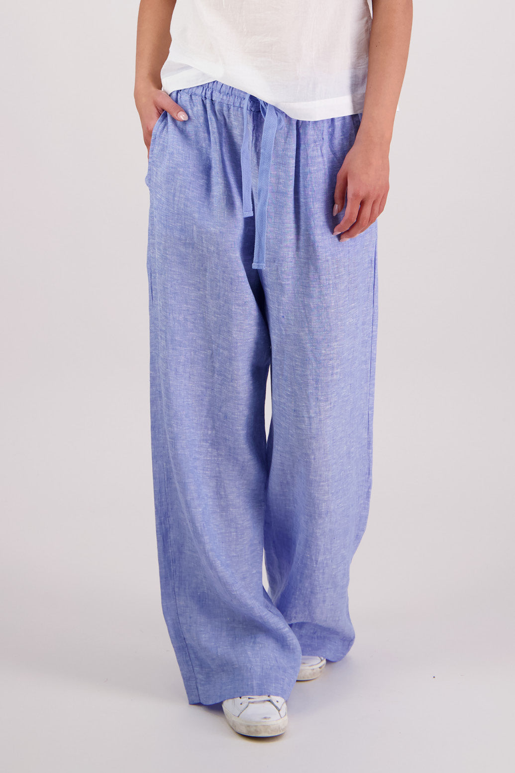 BRIARWOOD TODDY PANT SKY BLUE LINEN PANT