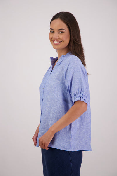 BRIARWOOD TOM TOP COTTON SKY BLUE SHIRT