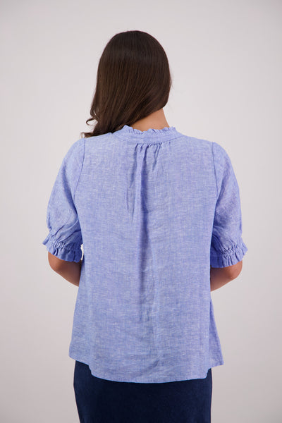 BRIARWOOD TOM TOP COTTON SKY BLUE SHIRT