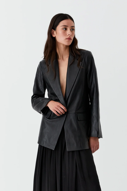 WESTLEY LEATHER BLAZER