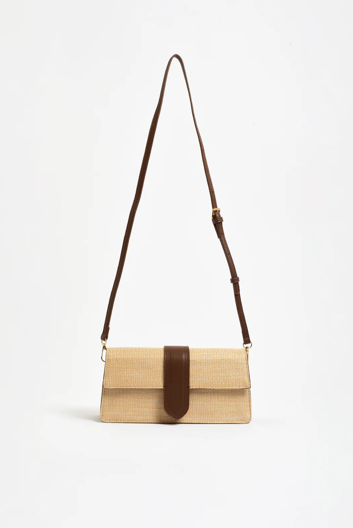 WOVEN FOLD OVER BAG