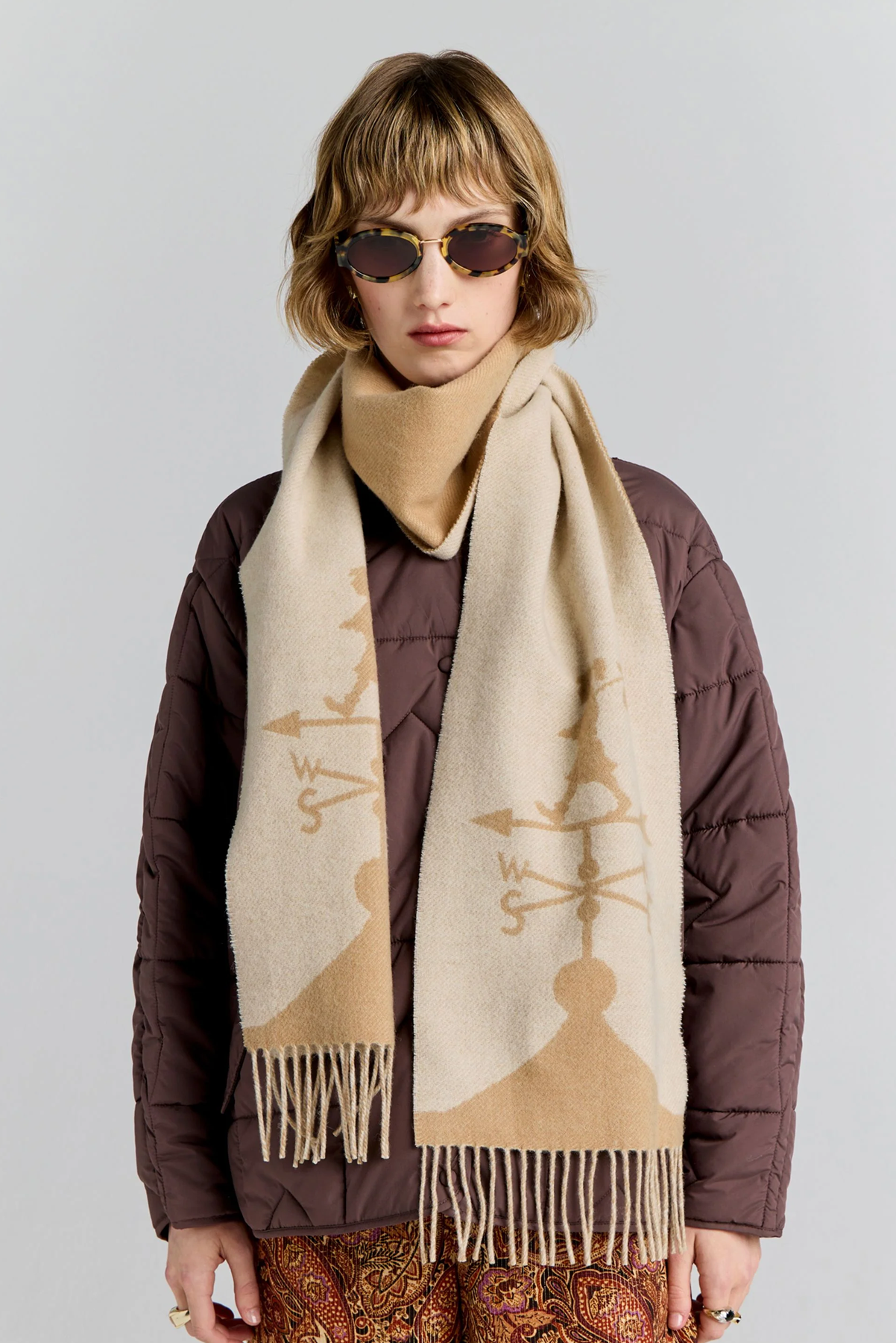 WEATHER SHOP JACQUARD SCARF
